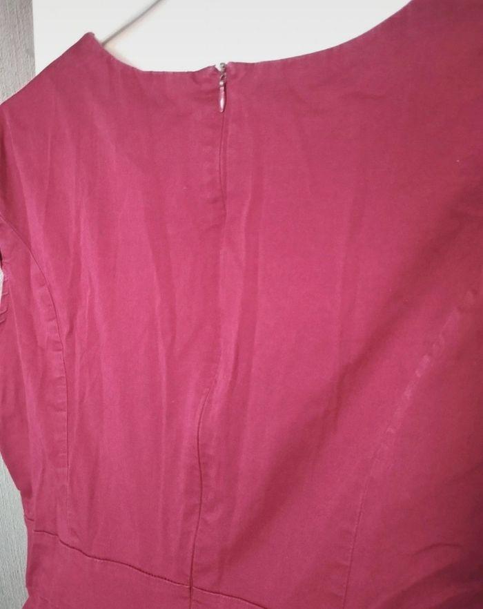 Robe rétro vintage Bordeaux T. XL - photo numéro 8