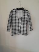 Veste rayure noir et blanche. Rayure paris. Taille 38