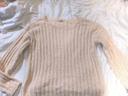 Magnifique pull beige en maille taille 38