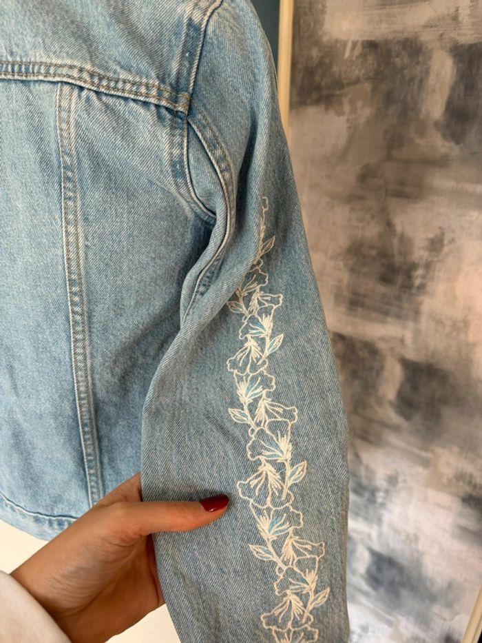 Veste en jeans Levis broderies manches Taille XS - photo numéro 7