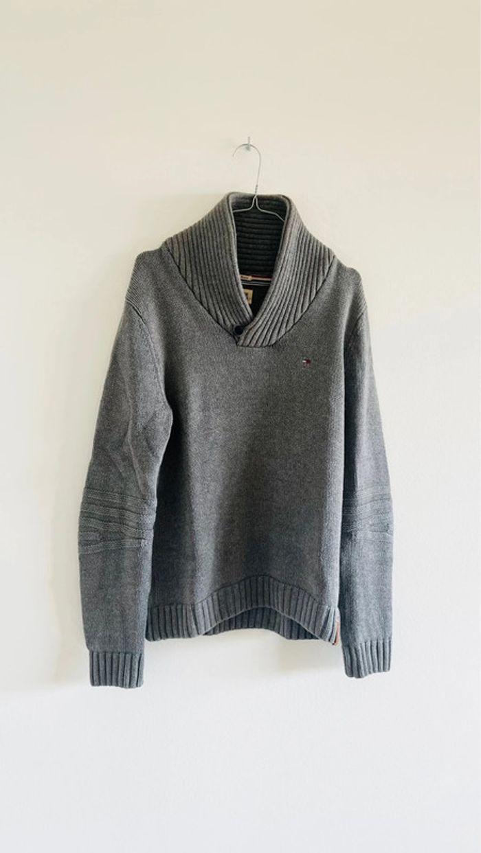 Pull gris homme Tommy Hilfiger - photo numéro 1