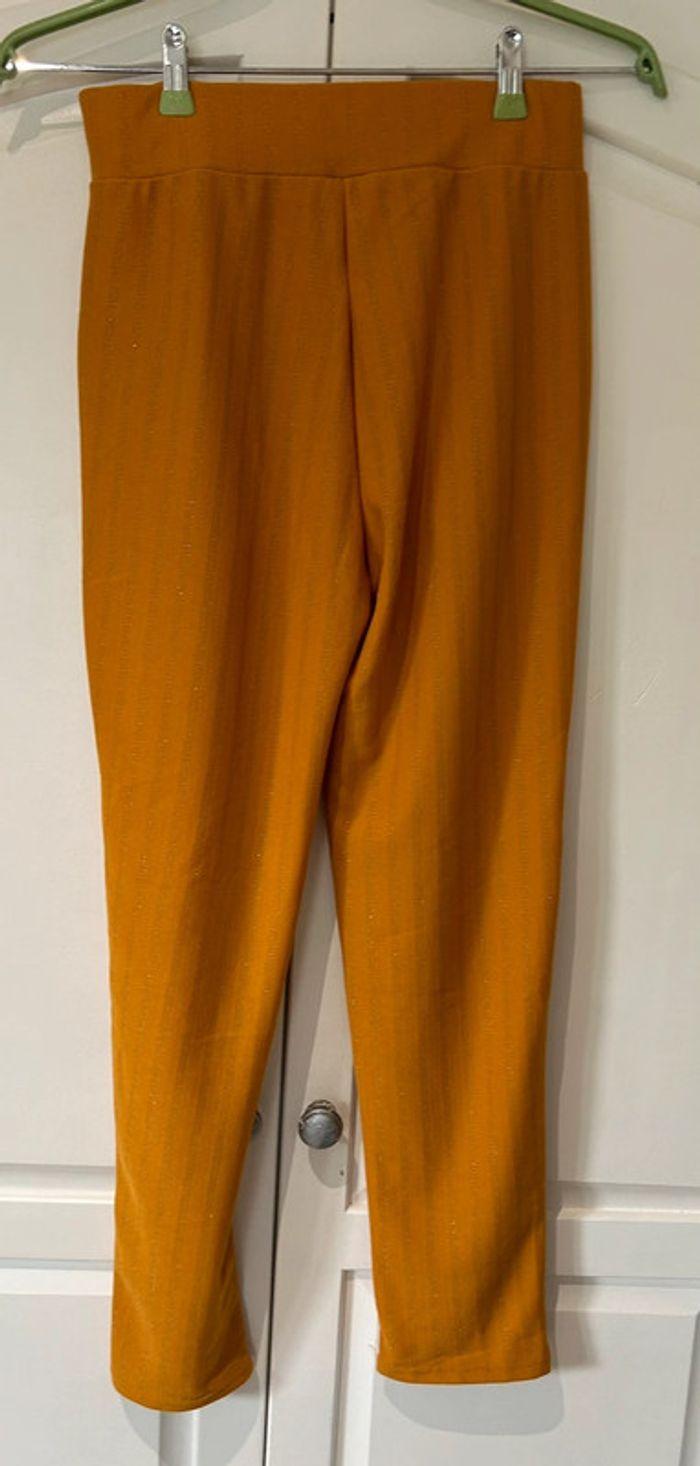 Pantalon moutarde élastique demi-saison - photo numéro 5