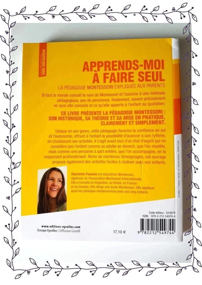 Apprends-moi à faire seul - La pédagogie Montessori expliquée aux parents - photo numéro 2