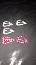 Lot de 5 barrettes clip