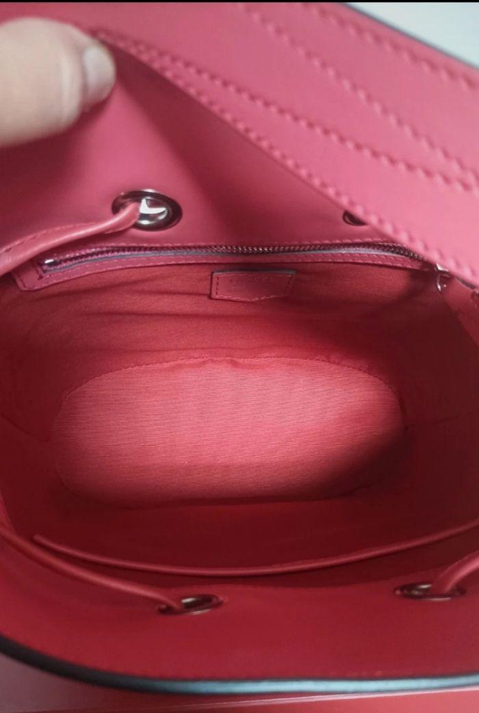 Sac Le Huit de Lancel cuir lisse framboise neuf - photo numéro 6