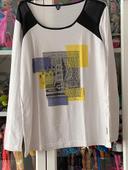 T-shirt blanc Terre de Marins taille 6