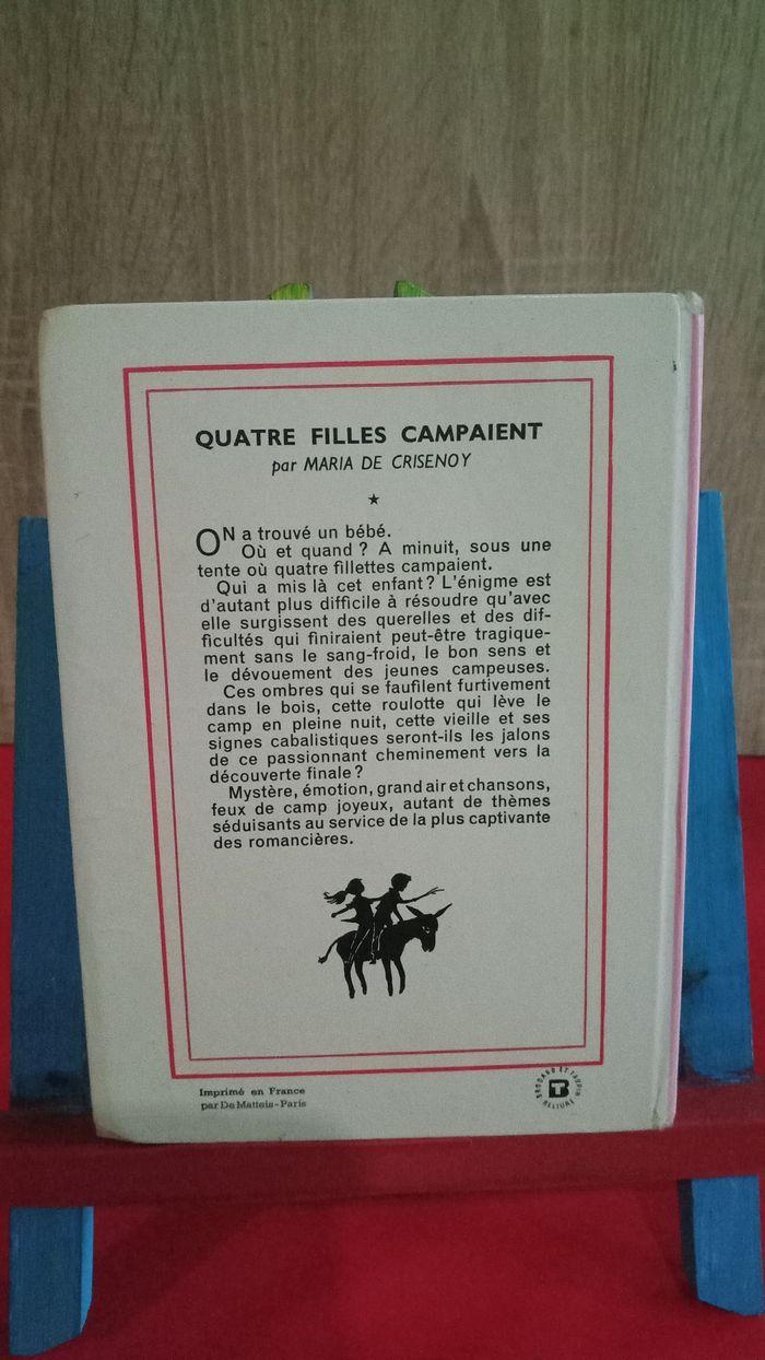 Quatre filles campaient, n° 43, 1959, bibliothèque rose - photo numéro 2