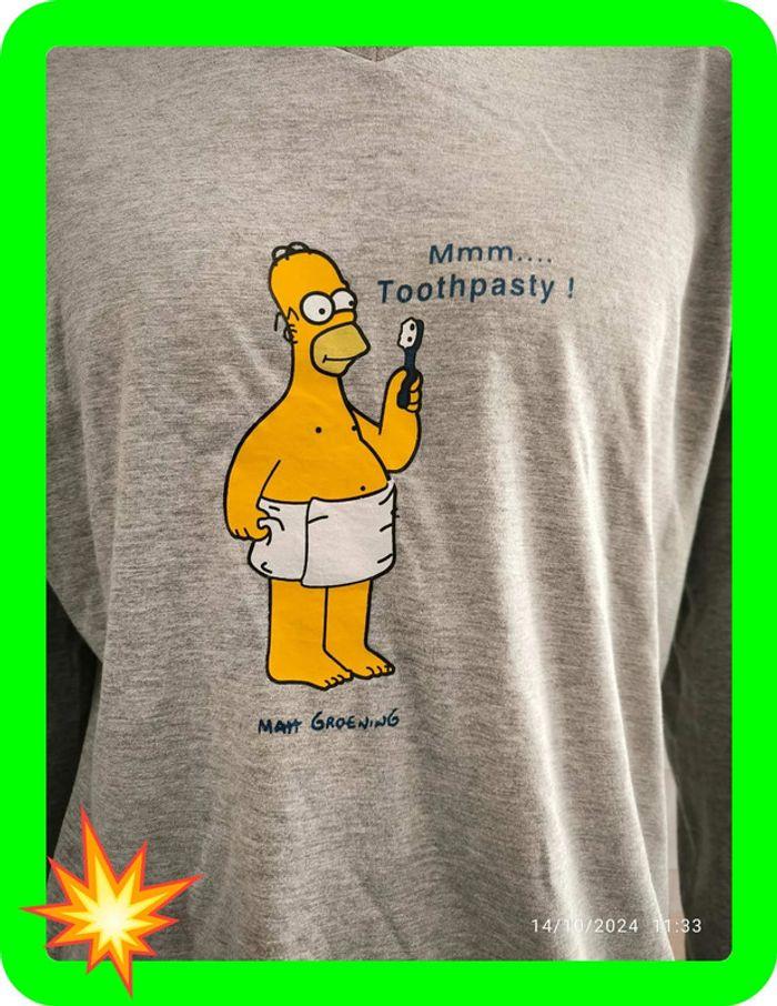 T-shirt manches longues vintage the Simpsons taille l/xl - photo numéro 2