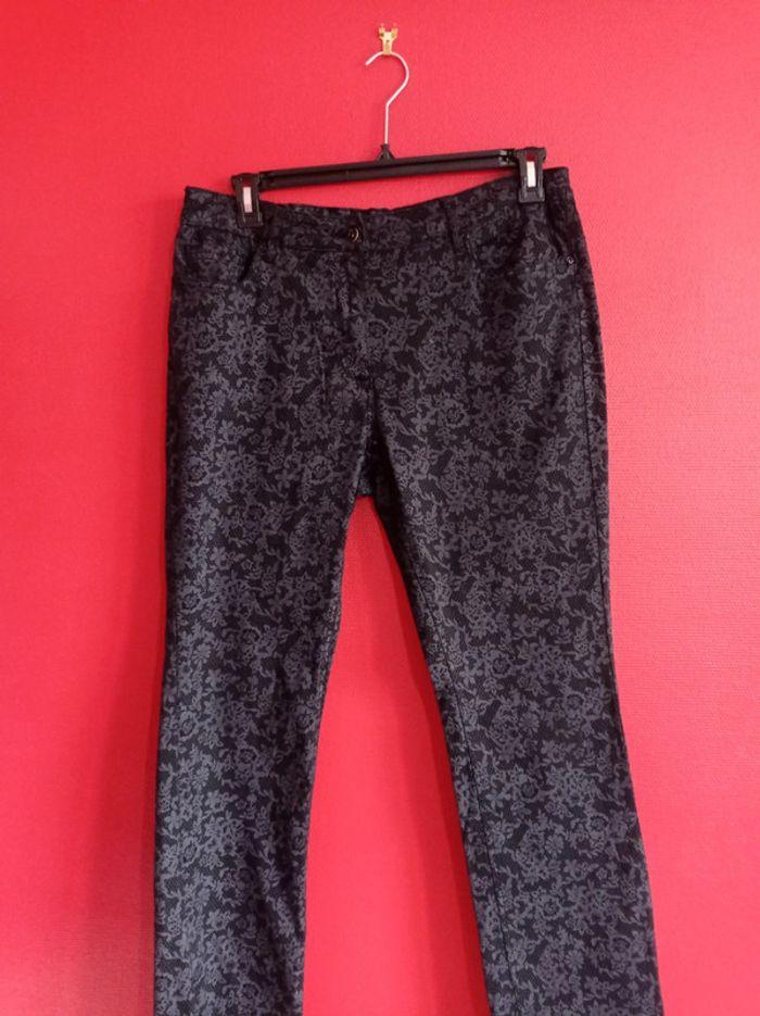 Pantalon Noir femme à motifs Taille 44 - photo numéro 1