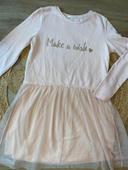 Robe pull avec tulle rose clair H&M 14-15 ans / 170 cm