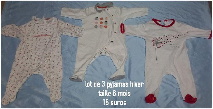 Lot de 3 pyjamas hiver