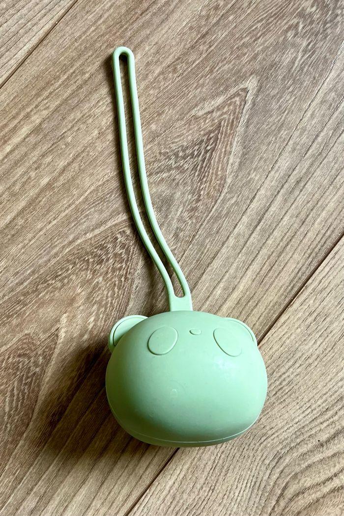 Boîte à tétine en silicone sans BPA (vert olive) - Airfish - photo numéro 4