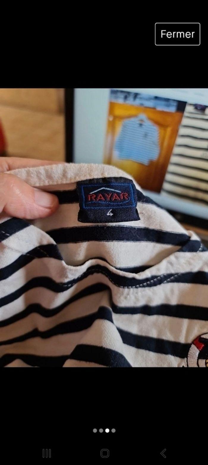 T-shirt marinière taille 4 ans - photo numéro 3