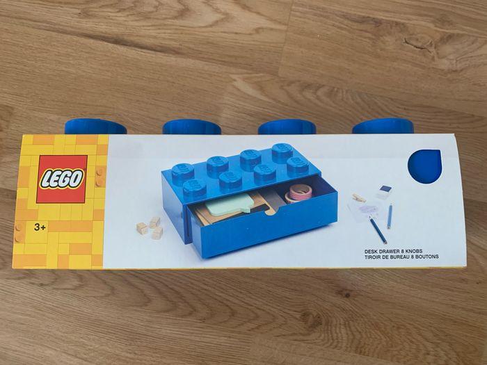 Boîte rangement lego bleu - photo numéro 3