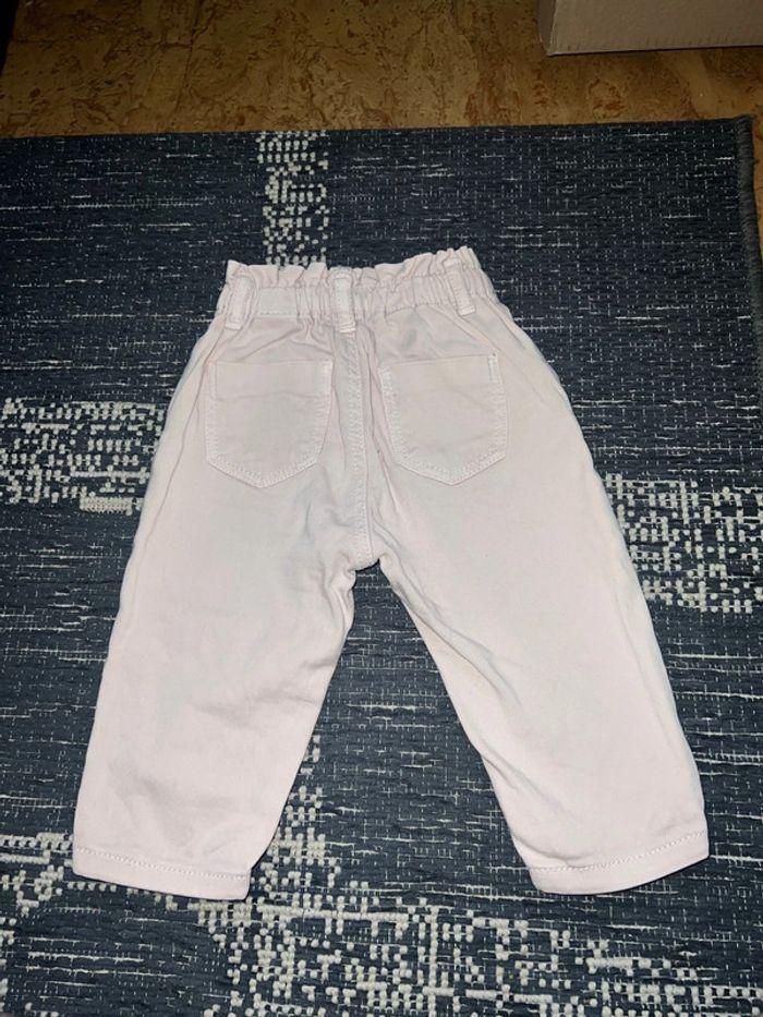 Pantalon Zara rose pale bébé fille 3-6m - photo numéro 4