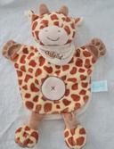 Doudou plat marionnette girafe - savane - Baby Nat