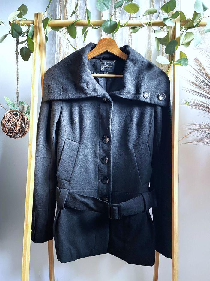 Manteau noir STRADIVARIUS M/38 - photo numéro 2