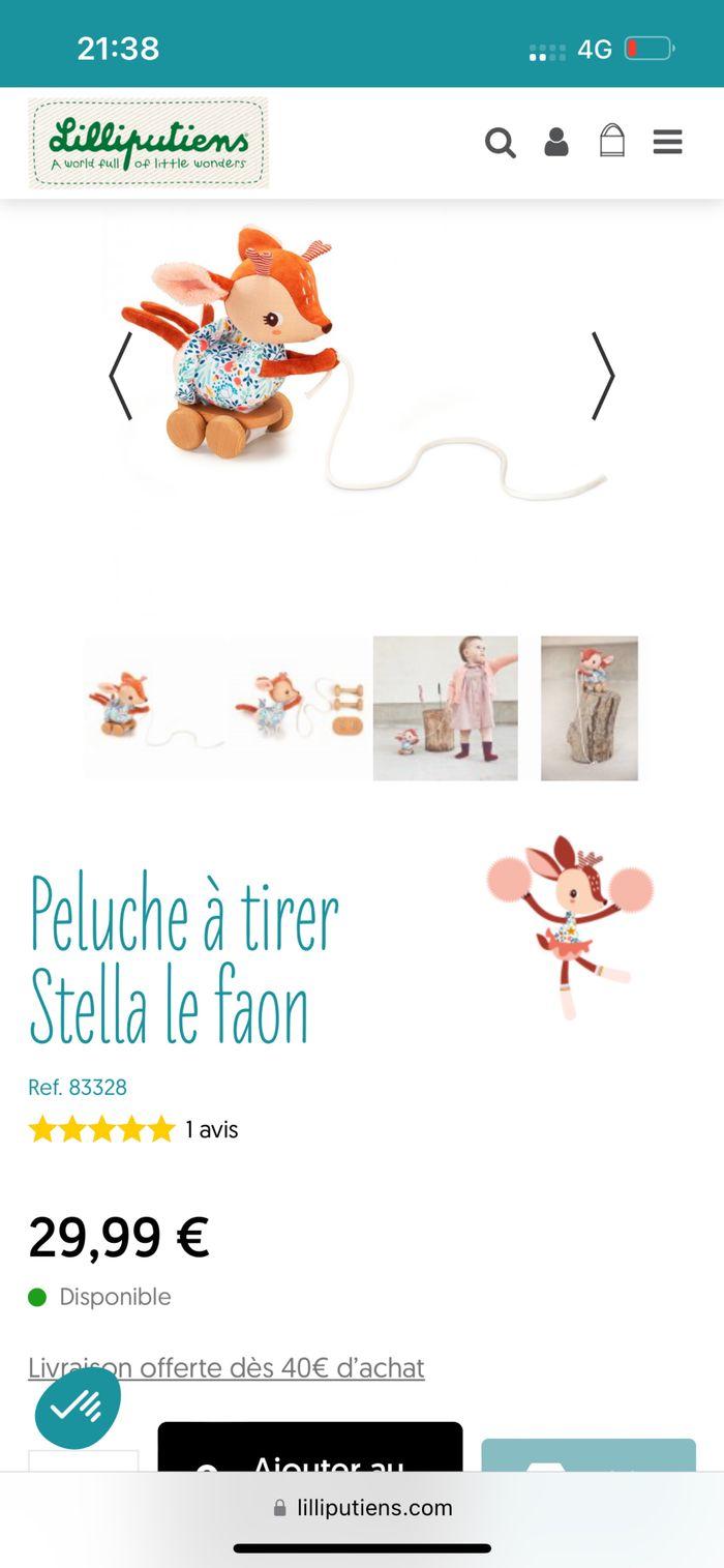 jouet à tirer Stella le faon de Lilliputiens - photo numéro 4