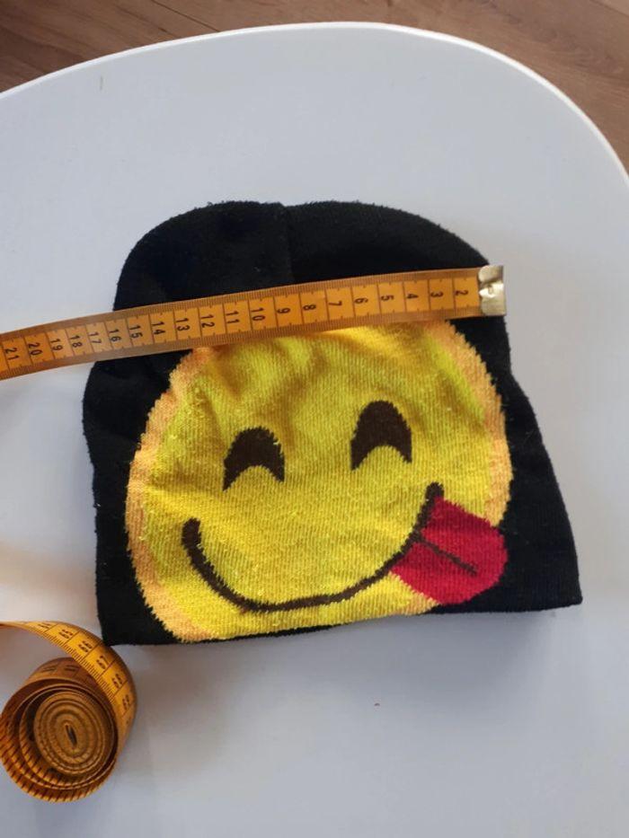 Bonnet noir et jaune smiley Phonicons - photo numéro 4