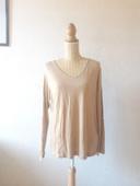 Tee-shirt manches longues Damart strass beige