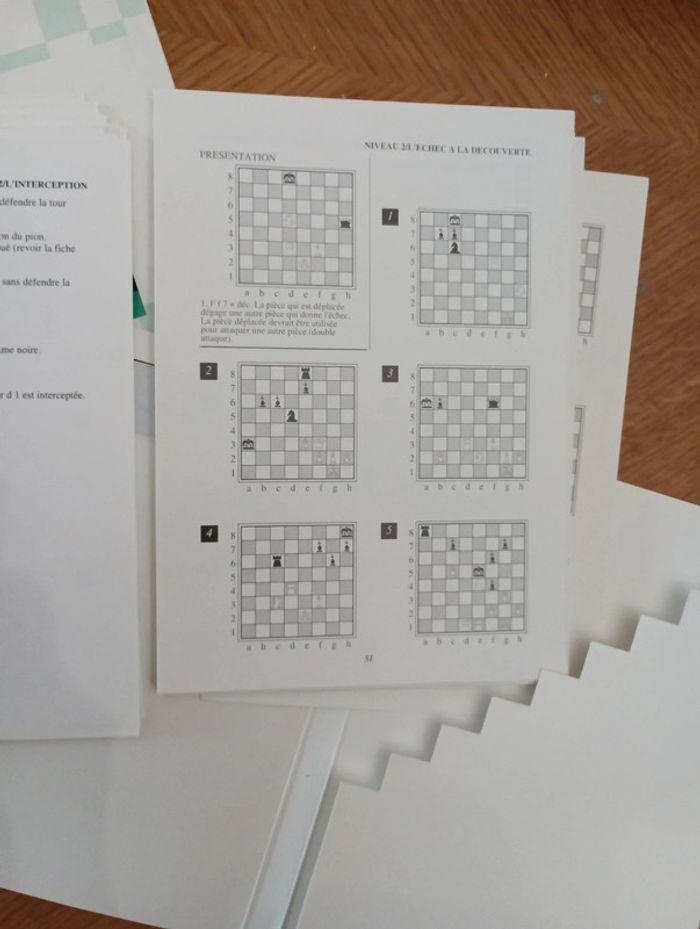 Lot de deux fichiers pour apprendre les échecs aux enfants - photo numéro 14