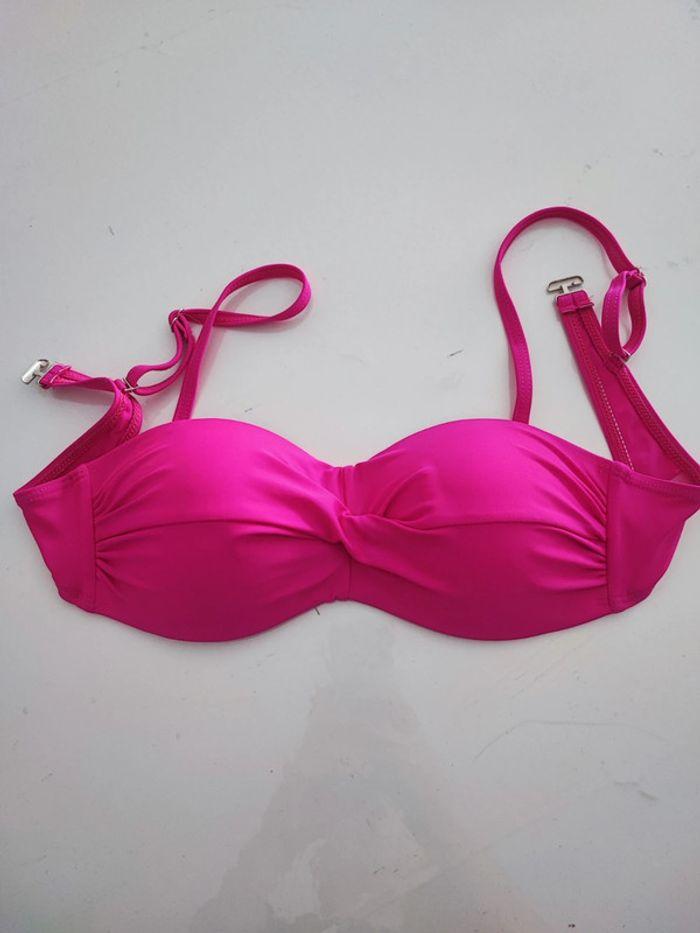 Bandeau de maillot de bain rose neuf - photo numéro 1