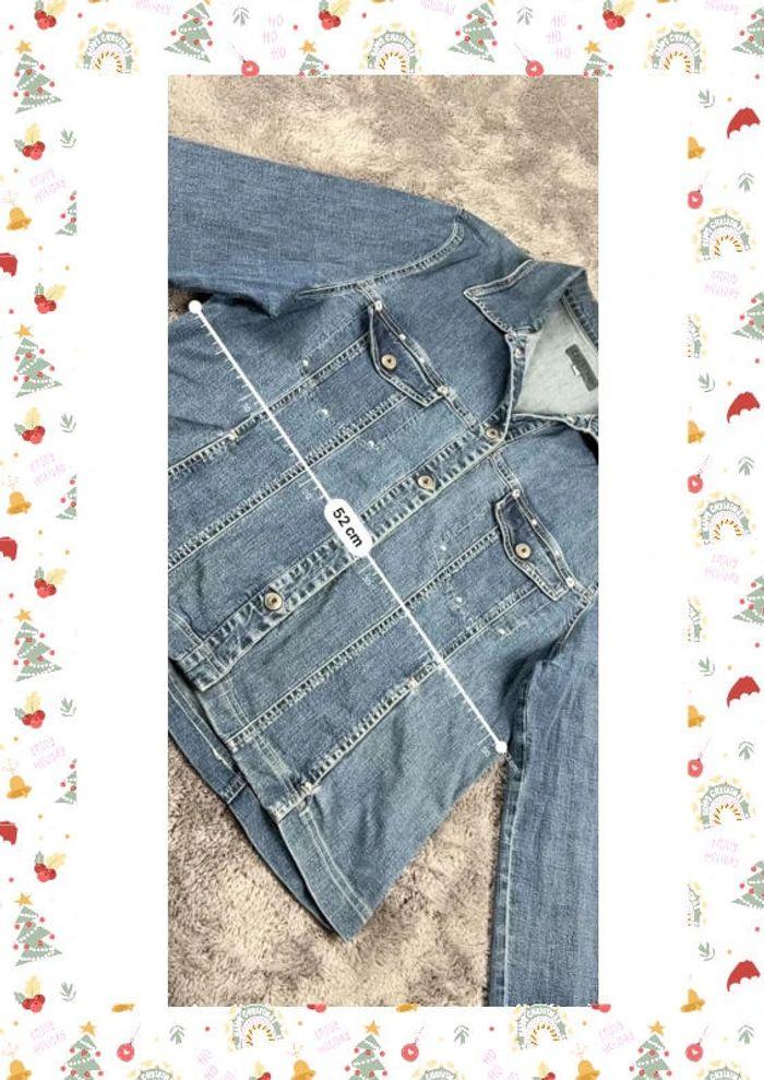 👕 Veste en Jeans vintage y2k Bleu Taille L 👕 - photo numéro 4