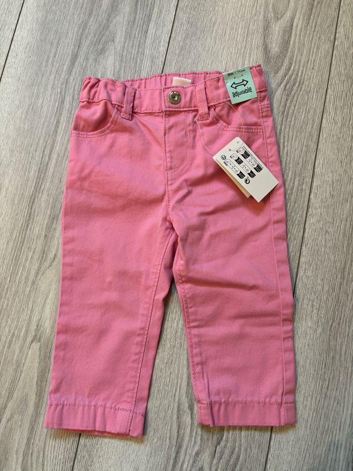 Pantalon rose bébé fille neuf - photo numéro 1