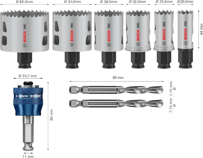 [NEUF] 🔧 Bosch - Lot de scies cloches Pro Multi Material Power Change Plus - photo numéro 1