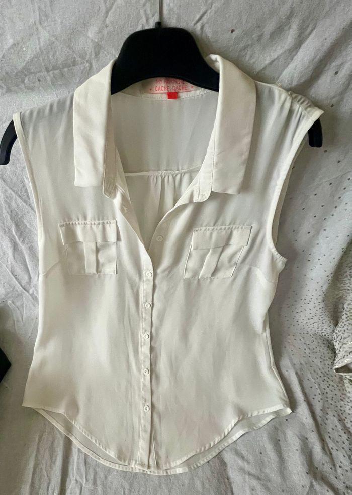 Lot de 2 chemise sans manche - cache cache taille L - photo numéro 3