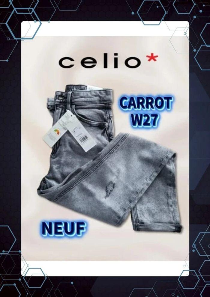 💦 Jean Celio W27 coupe Carrot Neuf - photo numéro 1