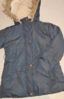 Manteau hiver fille. Bleu. 8 ans