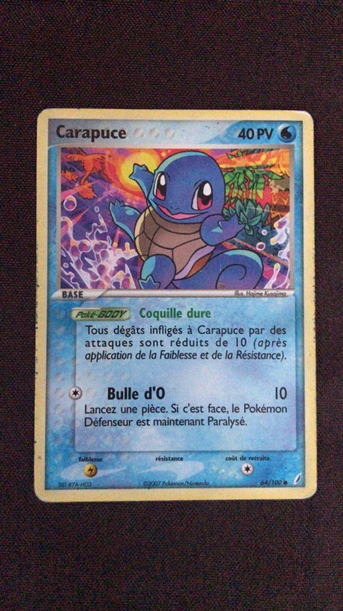 Carte Pokémon carapuce - photo numéro 1