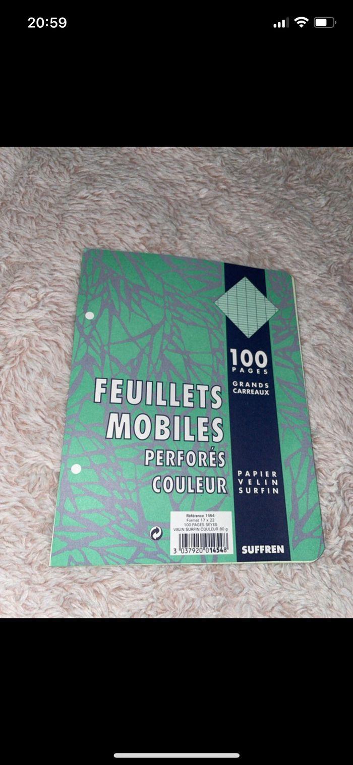 Feuillets mobiles - photo numéro 2