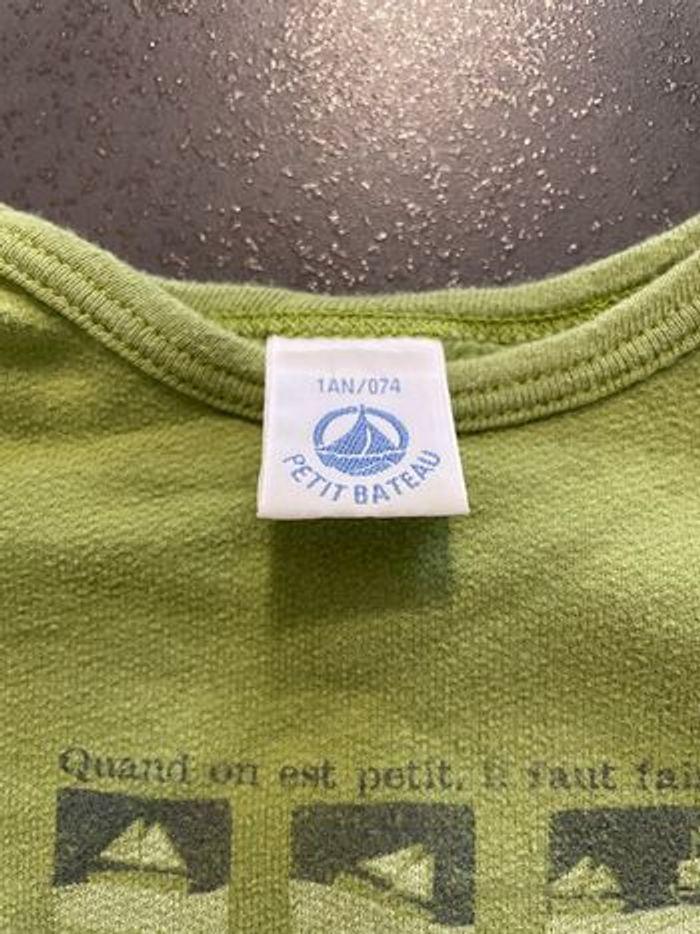 Ensemble vert garçon 12 mois petit bateau - photo numéro 2