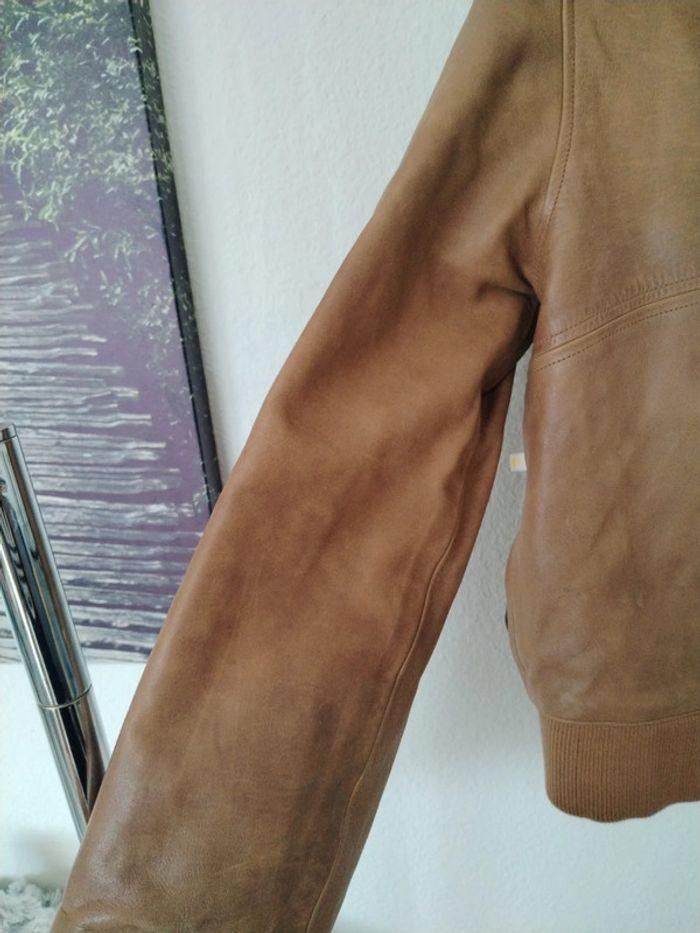 Veste en cuir marron - photo numéro 9