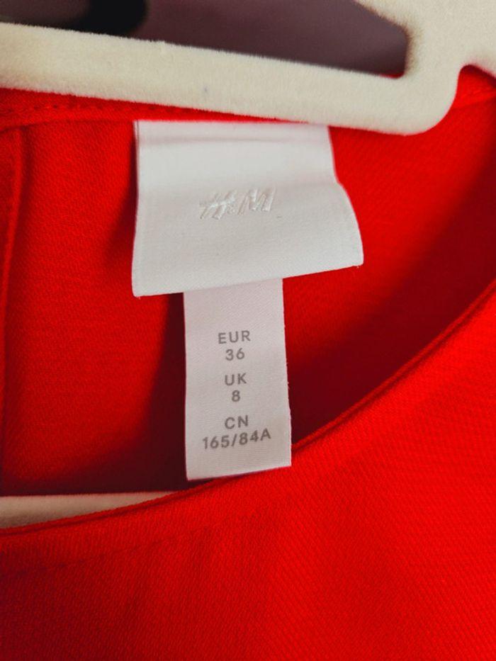 Robe pour femme, Robe casual, robe évasé, robe de fête, rouge, H&M-S - photo numéro 3