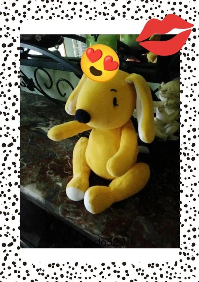 Peluche chien jaune - photo numéro 2