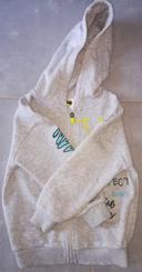 Sweat zip avec capuche enfant