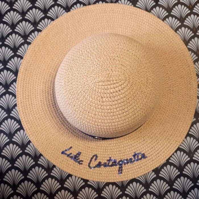 Chapeau été fille paille taille 52cm lulu castagnette - photo numéro 1