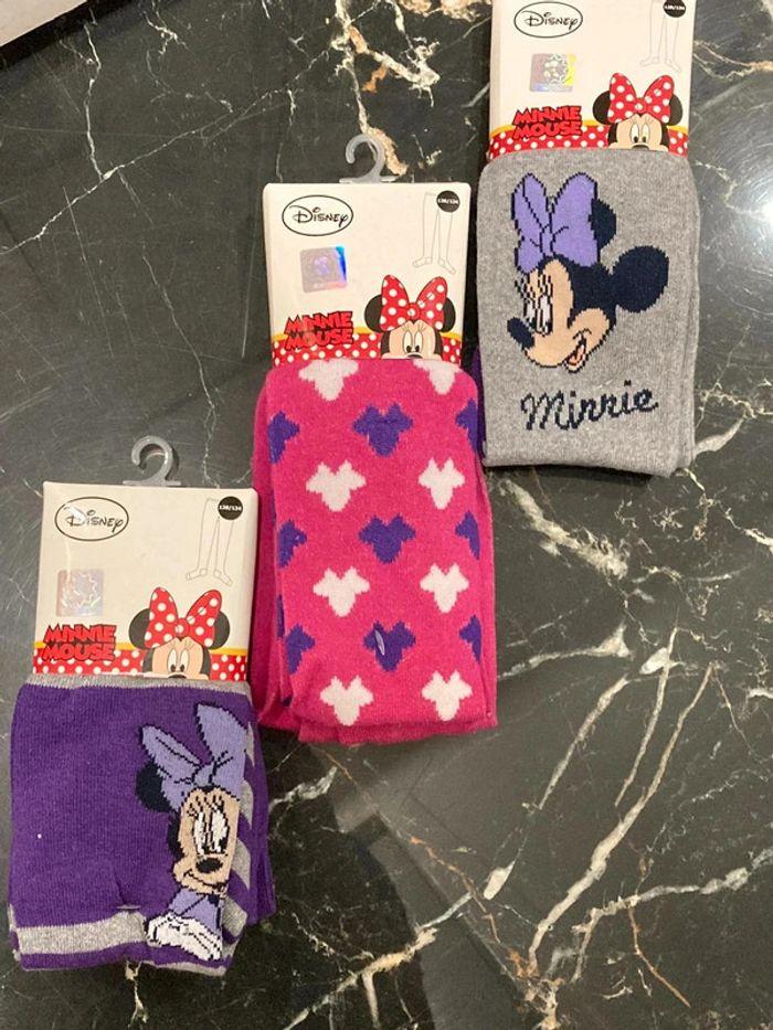 3 collants neufs minnie - photo numéro 1