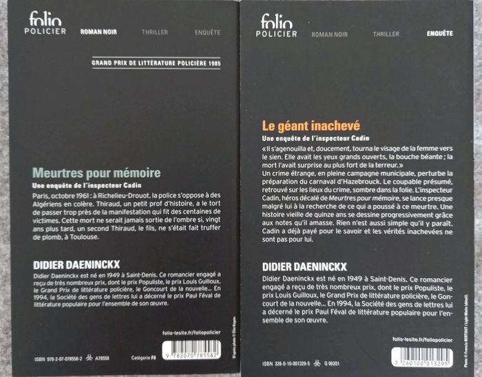 Livres de poche de Didier Daeninckx - photo numéro 2