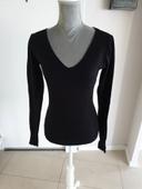 Pull femme col V