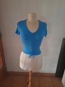 Top bleu neuf taille XS