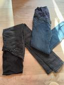 Lot de 2 jeans de grossesse/maternité