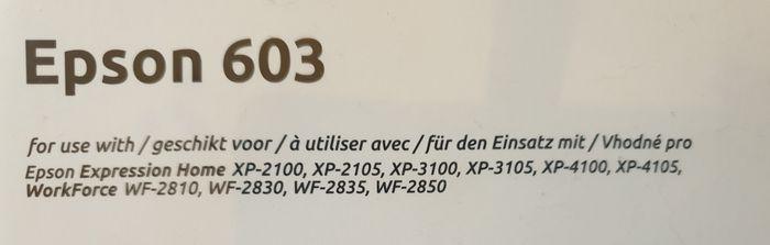 Lot de 5 cartouche noir epson 603 - photo numéro 2