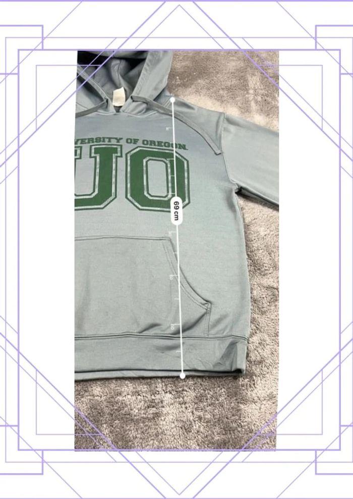 👕 Sweat à capuche Veste University Rare Vintage y2k 90s 2000s Oregon Gris Taille M 👕 - photo numéro 3