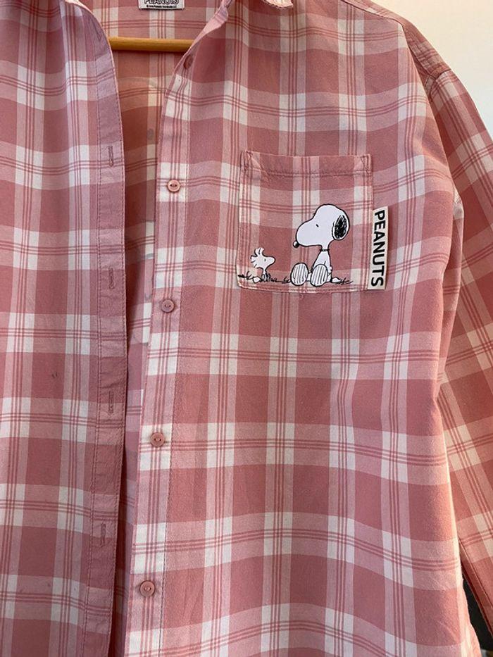 Chemise à carreaux SNOOPY peanuts ZARA 14 ans - photo numéro 4