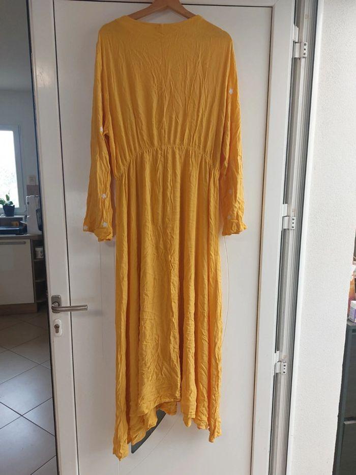 Robe  longue  jaune boheme - photo numéro 4