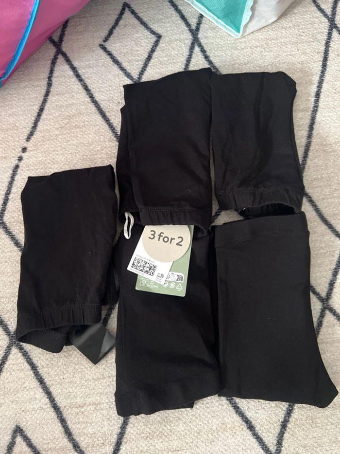 Lot 5 leggings mixte H&M noir - photo numéro 1